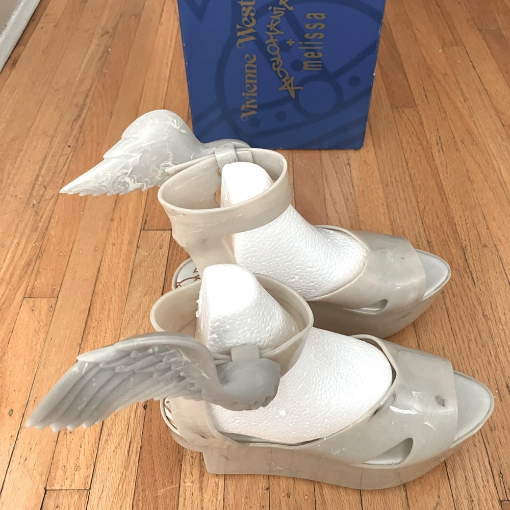 Vivienne Westwood x Melissa Winged Rocking Horse Platform Sandals - Picture 3 of 6
